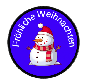 Frhliche Weihnachten sticker